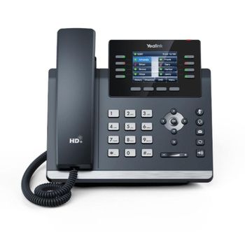 Teléfono IP Yealink SIP-T44U Gris 8 líneas Pantalla 2.8