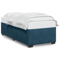 cama individual  cama de adulto  estructura de cama de terciopelo azul 80x200 cm