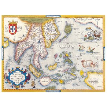 Legendarte - Cuadro Lienzo, Impresión Digital - Mapa Antiguo No. 10 - Decoración Pared Cm. 40x50