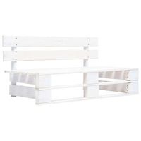sofa central de palets de jardin  sofa de exterior madera pino impregnada blanca