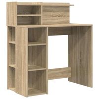 escritorio  mesa de trabajo roble sonoma 90 x 48 x 1015 cm madera de ingenieria