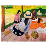 cuadro lienzo - la siesta - paul gauguin - cm 80x100