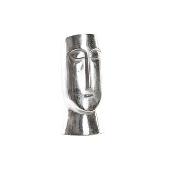 Jarrón Dkd Home Decor Cara Plateado Aluminio Moderno (17 X 16 X 36 Cm)