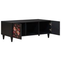 mesa de cafe  mesa de centro multicolor 100 x 54 x 40 cm madera de mango maciza