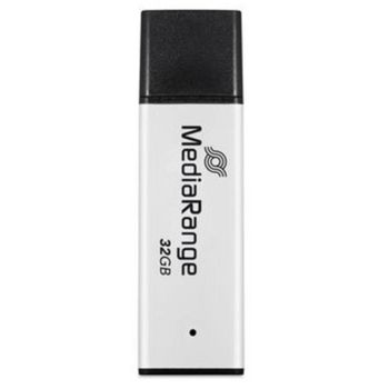 Unidad flash USB MediaRange MR1900 32 GB USB 3.2 Gen 1 Negro Plata