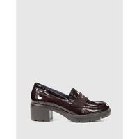 fluchos zapatos bajos mocasin f2517 burdeos para mujer