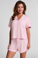 hunkemoller pantalon corto de jersey essential rosa