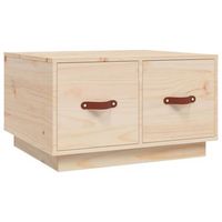 mesa de centrormesa auxiliarrmesa de cafe de madera maciza de pino 60x53x35 cm