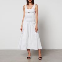 toit volant bella stretch-cotton seersucker dress - ml