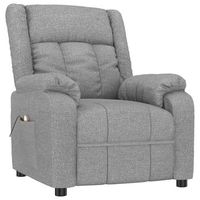 sillon de masaje tela gris claro cfw850929