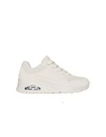 zapatillas skechers uno - shiny scale mujer off white reflective