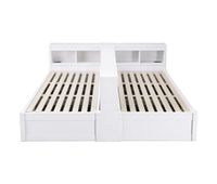 sofa cama 90180  200 cm - con enchufe europeo compartimentos de almacenamiento luz led mecanismo hidraulico cama multifuncional - blanco