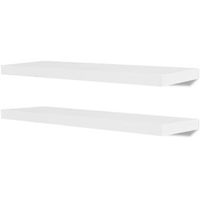 estantes de pared 4 unidades blanco 80 cm vidaxl