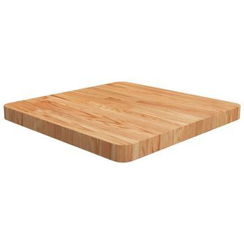 Tablero De Mesa Cuadrada Madera Roble Marrón Claro 50x50x4 Cm Vidaxl