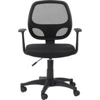 alphason davis mesh operator chair - black black