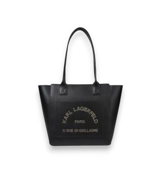 Karl Lagerfeld para mujer. B3W30096 Bolso Daily Mediano negro (OSFA), Casual, Piel
