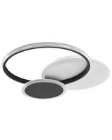 lampara led de techo  metal negro