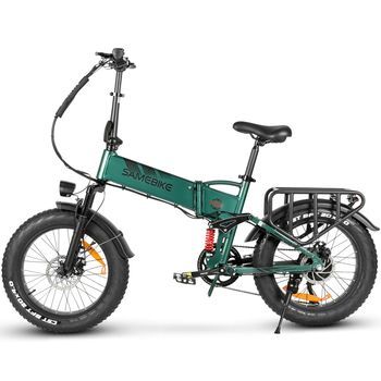 Bicicleta Eléctrica Plegable Samebike Rs-a02 Pro, Batería Extraíble De 15 Ah, Verde