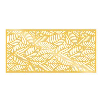 Decoración Pared De Metal Decorative Panel 5 Oro 100x48 Cm