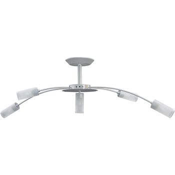 Lámpara de techo dores 5xg9 l.82xan.33xal.38,5cm gris/cromo