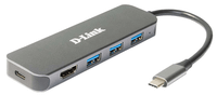 5-in-1 usb-c hub docking station 3 x usb 30 - 1 x hdmi -