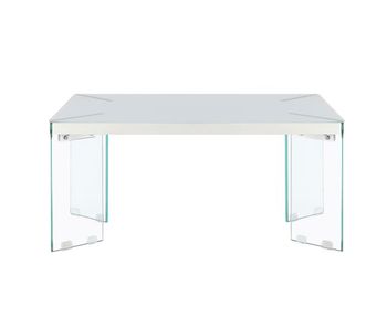 Mesa de centro fija color blanco ares