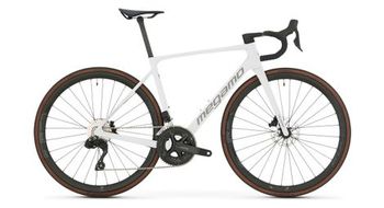 Bicicleta de carretera megamo raise 15 shimano 105 di2 12v 700 mm blanca 2026