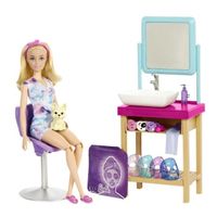 barbie spa mascarilla brillante muneca 3 anos