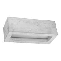 aplique de pared zoriza 30 cemento