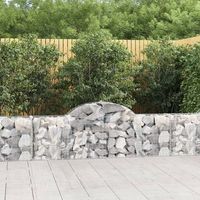 cestas gaviones 3 piezas  gavion para piedras  gavion decorativo forma de arco hierro 200x30x6080 cm cfw178310