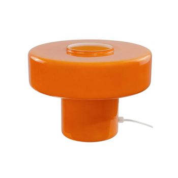 Lámpara de mesa de vidrio naranja