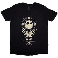 nightmare before christmas camiseta manga larga king jack para mujer