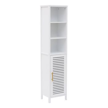 Armario De Baño Orea Rectangular, 160 Cm De Altura, 1 Puerta, Blanco - 5 Five Simply Smart