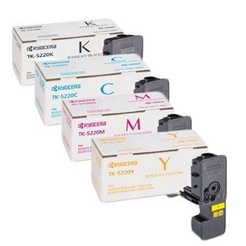 Original Multipack Kyocera ECOSYS M5521cdw Printer Toner Cartridges (4 Pack) -1T02R90NL1, TK-5220K
