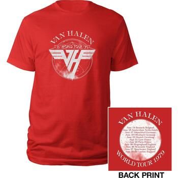 Van Halen Camiseta manga larga 1979 Tour para hombre