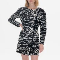 baum und pferdgarten amelie zebra-print mini dress - eu 34uk6