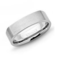 anillo moderno acero inoxidable mate 6mm cuadrado