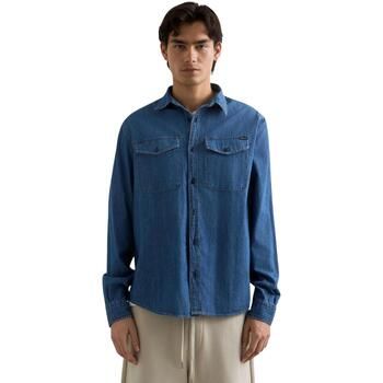 Replay Camisa manga larga 6.5 OZ DEEP BLUE DENIM M4124 .000.860 B06 para hombre