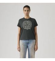 levis para mujer 005gv-0009 camiseta t2 perfect gris oscuro xs casual algodon manga corta