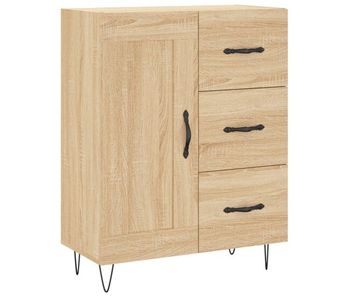 Vidaxl aparador de madera de ingeniería roble sonoma 69,5x34x90 cm