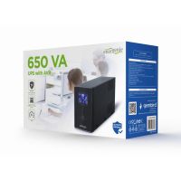 sai gembird 650va bateria plomo-acido 20 minutos proteccion lcd cortocircuito avr