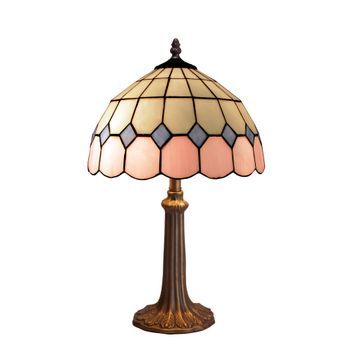 Sobremesa Mediano Base De   Pantalla Tiffany D. 30cm  Pink