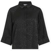 vila camisa salina shirt - black beauty para mujer