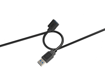 Cable USB - ISY IUC-1025, 3.0, USB-A a USB-A, 1.5m, 5 Gbps, Negro