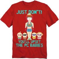 south park camiseta pc babies para mujer