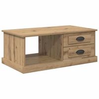 mesa de centro 50x90x35 cm madera - marron