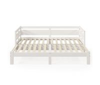 cama nido de pino macizo - 90180x200cm - con somier - blanco