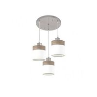 plafon cloe 3xe27 niquelblanca-madera gris regx42x42 cm