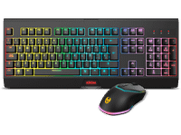 reacondicionado seminuevo bueno pack gaming - krom kabala wireless anti-ghosting switches membrana retroiluminacion negro