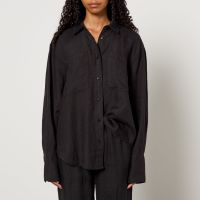 anine bing dante linen shirt - xs